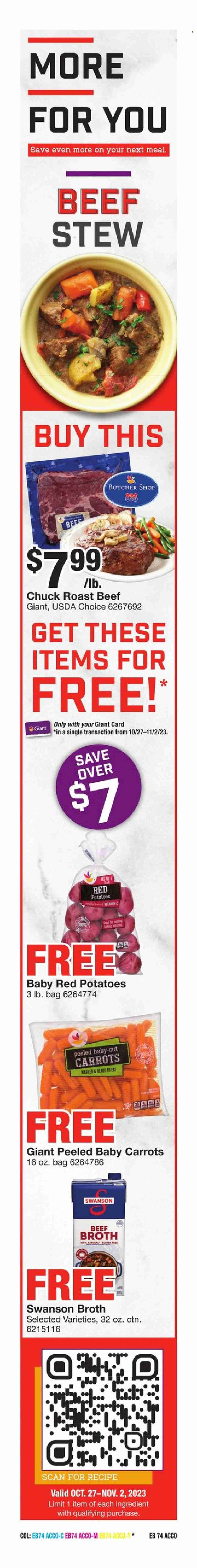 Giant Food ad - 10/27/2023 - 11/02/2023. Page 4