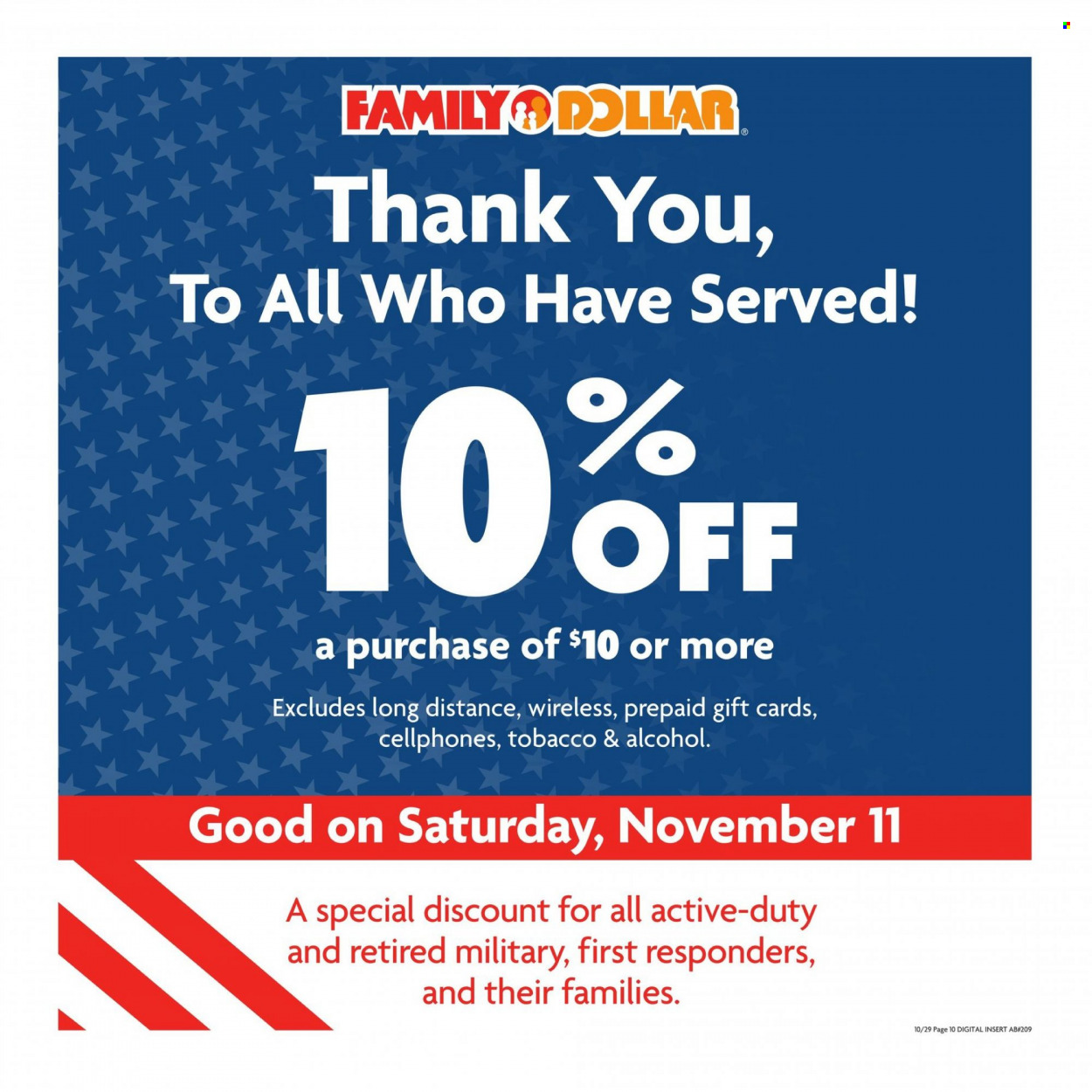 Family Dollar ad - 10/29/2023 - 11/04/2023. Page 11