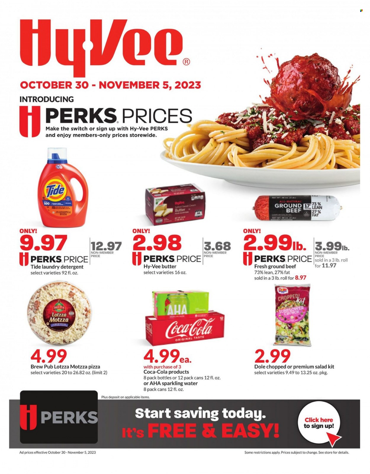 Hy-Vee ad - 10/30/2023 - 11/05/2023. Page 1
