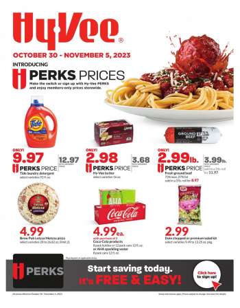 Hy-Vee Flyer - 10/30/2023 - 11/05/2023.