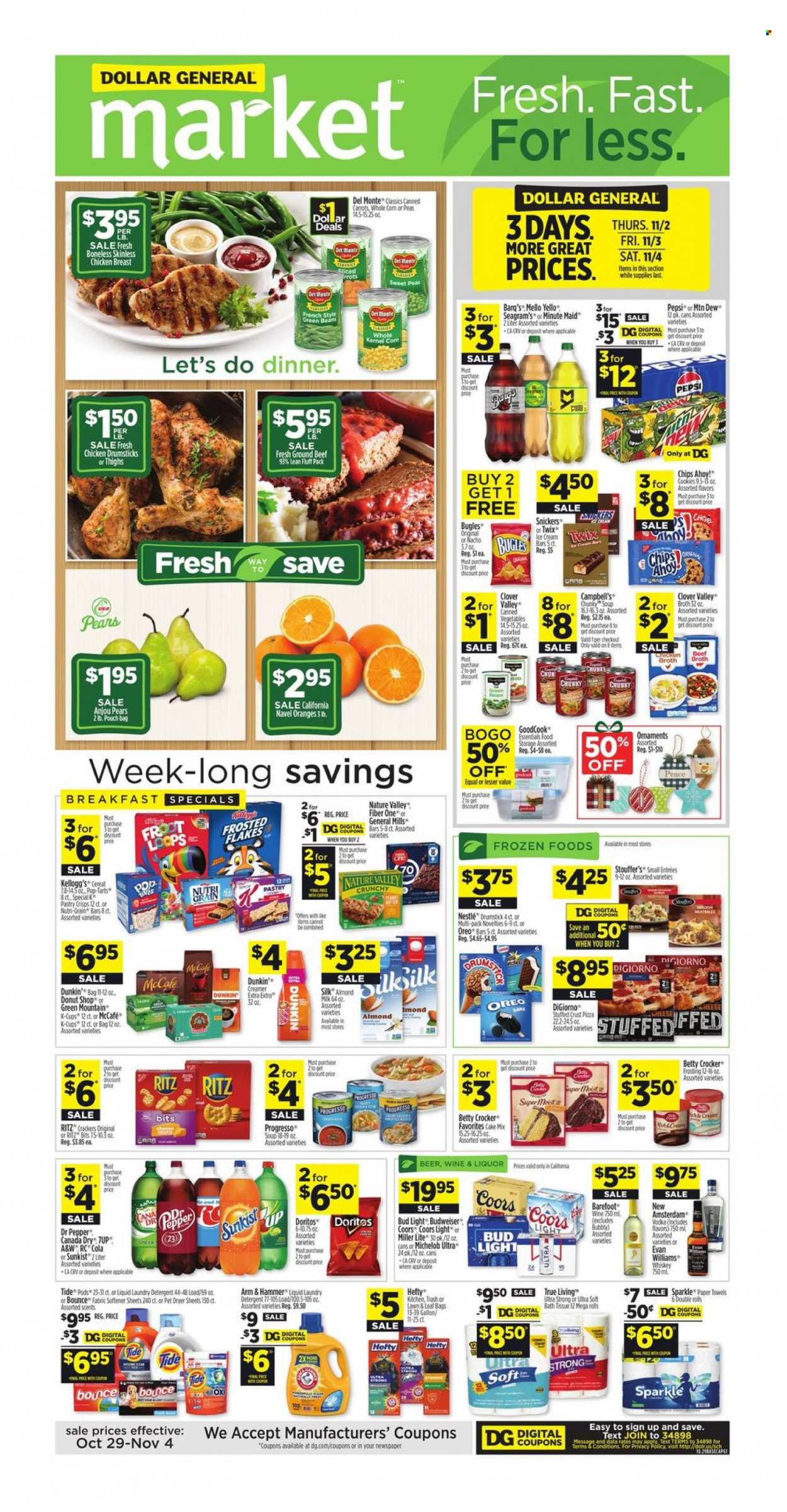 Dollar General ad - 10/29/2023 - 11/04/2023. Page 1