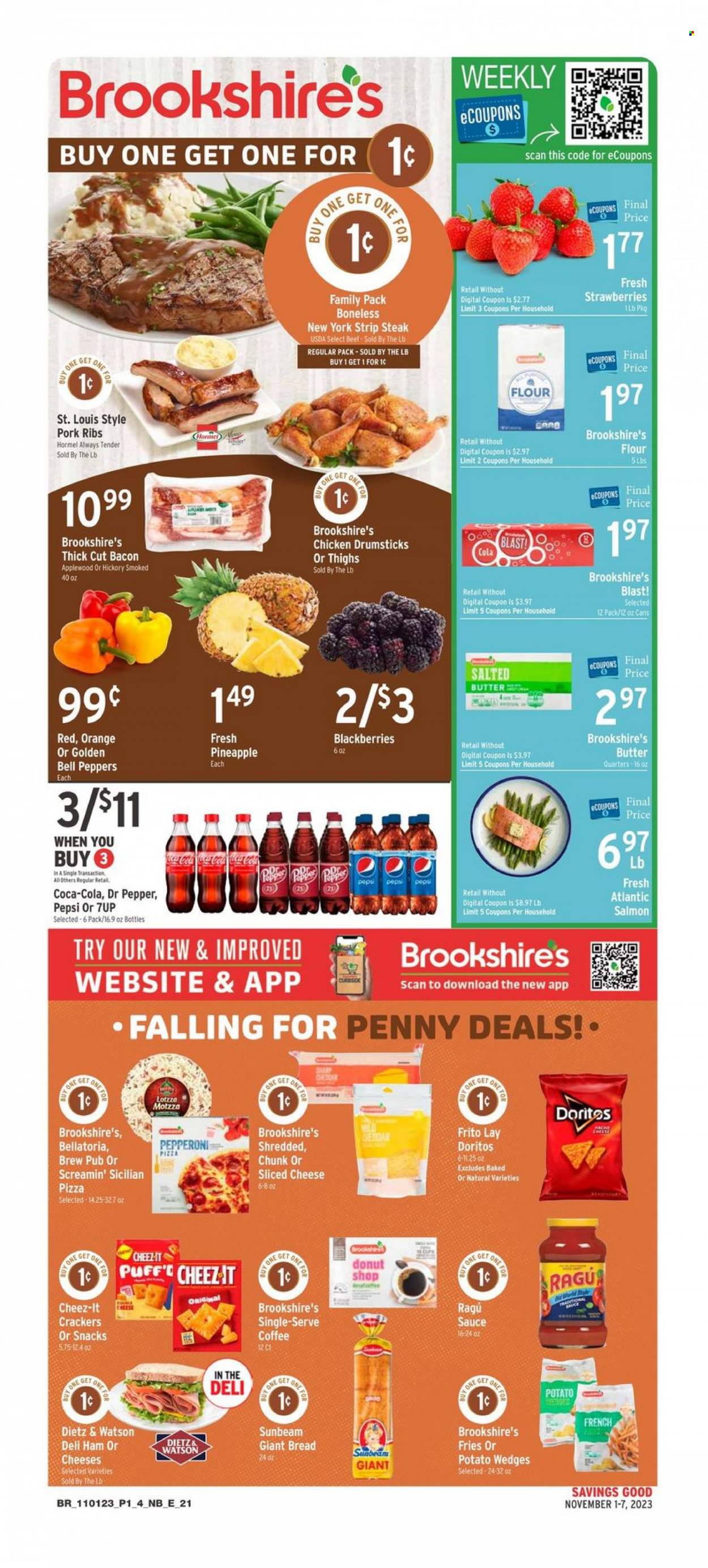 Brookshires ad - 11/01/2023 - 11/07/2023. Page 1