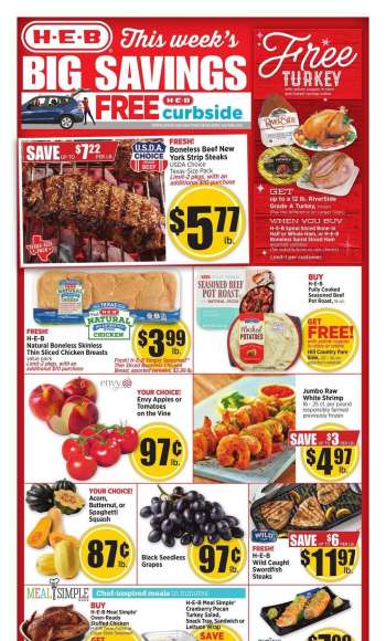 H-E-B Flyer - 11/01/2023 - 11/07/2023.
