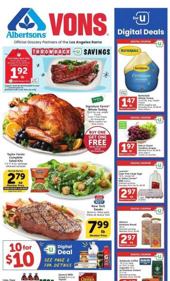 Vons Flyer - November 01, 2023 - November 07, 2023.