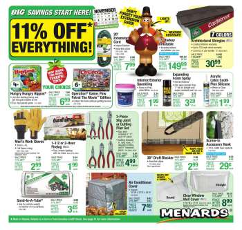Menards Flyer - November 02, 2023 - November 12, 2023.