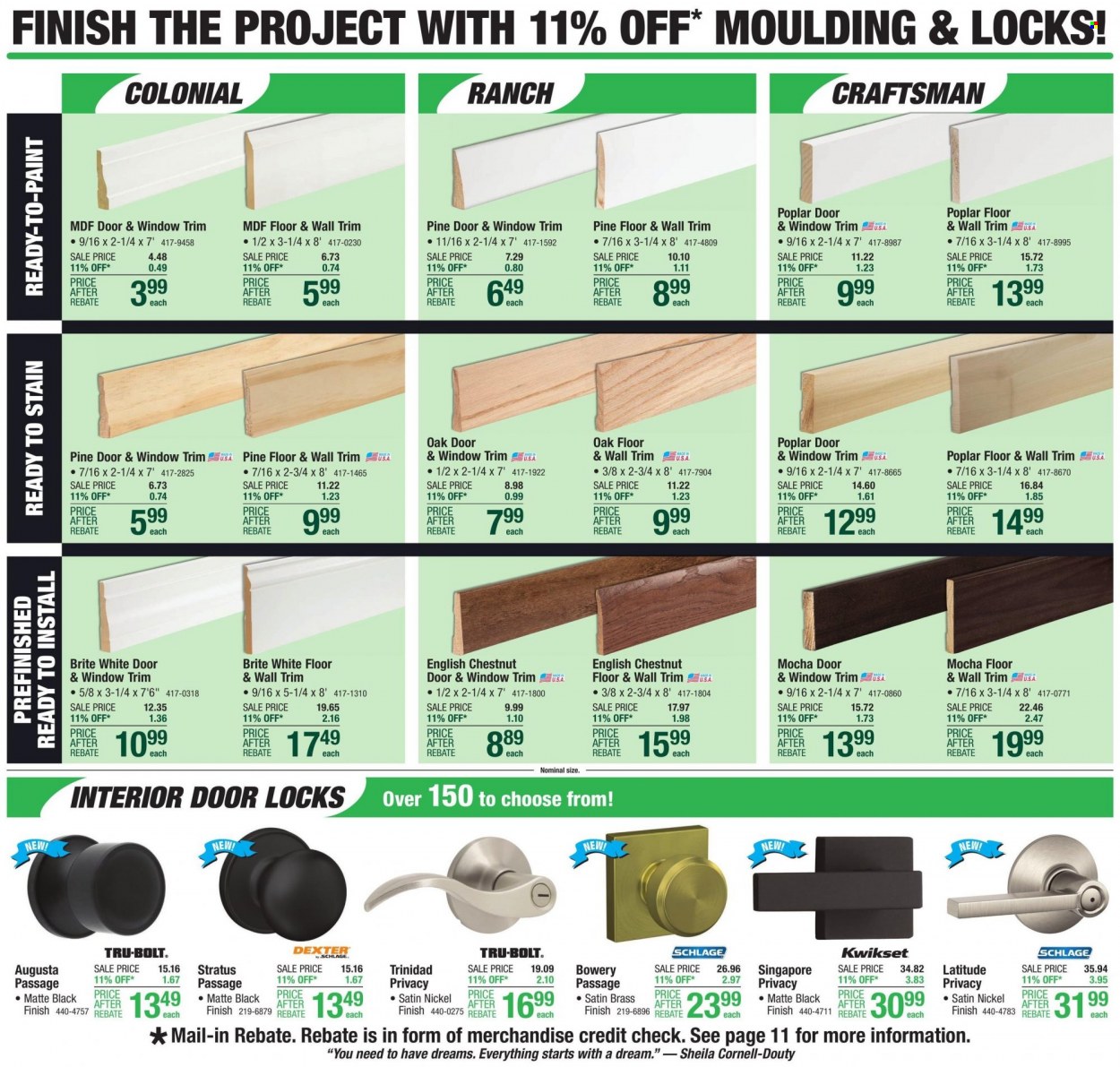 Menards ad - 11/02/2023 - 11/12/2023. Page 17