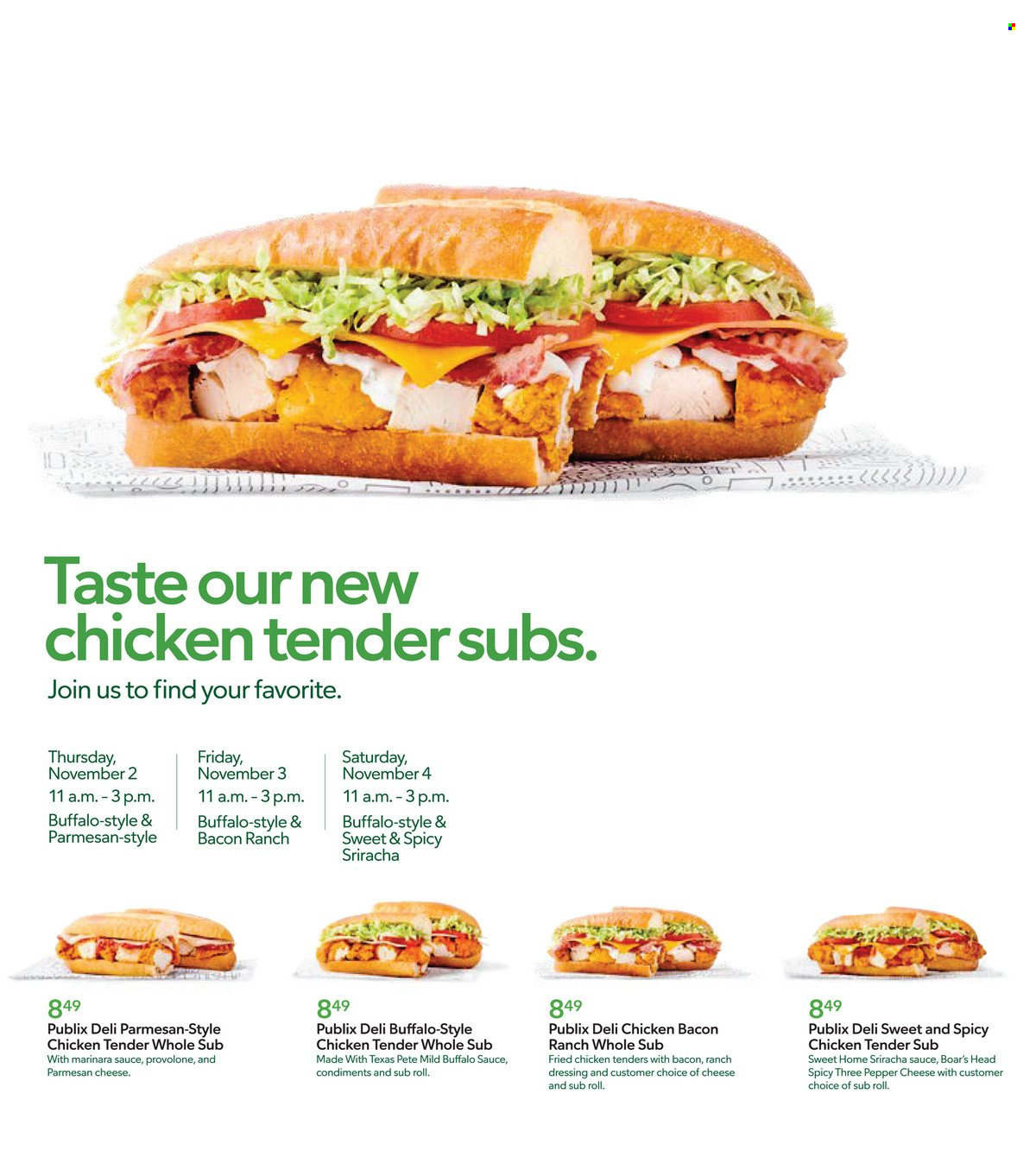 Publix ad - 11/01/2023 - 11/07/2023. Page 1
