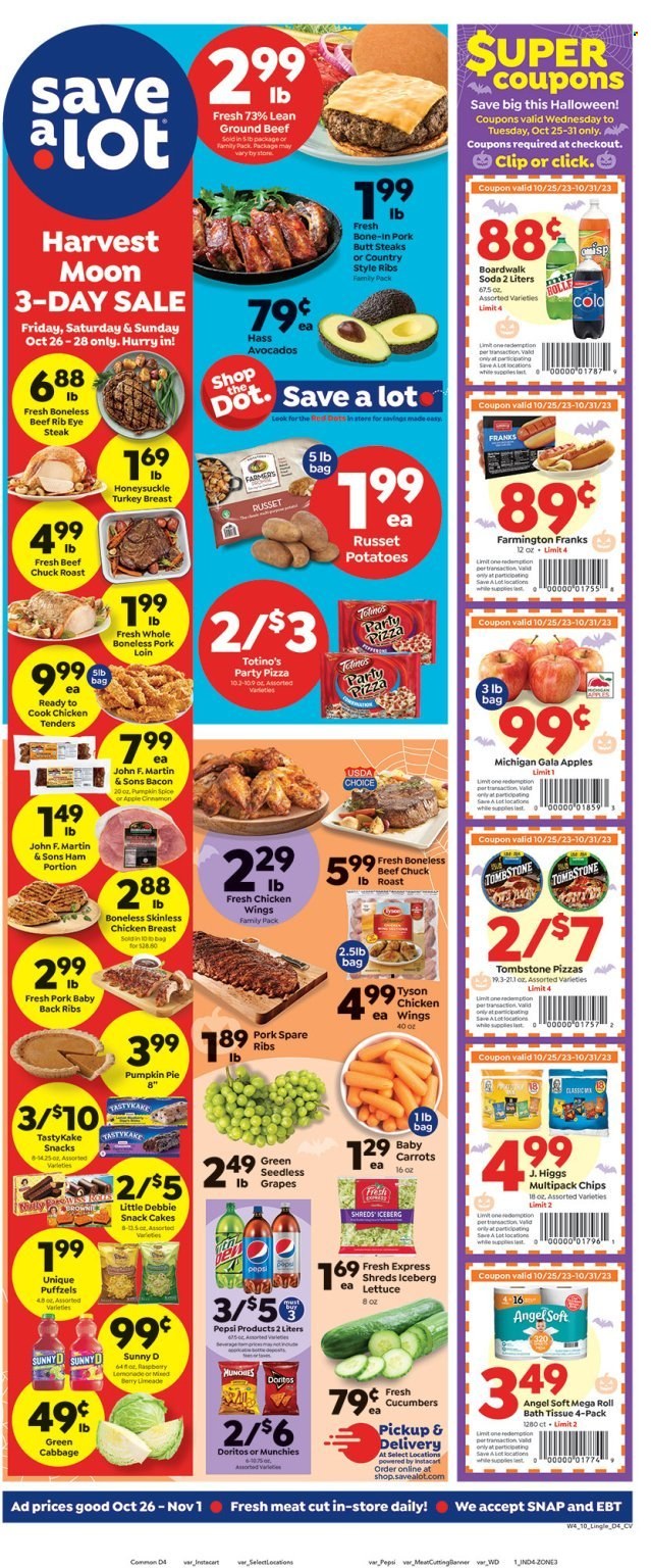 Save a Lot ad - 10/26/2023 - 11/01/2023. Page 1
