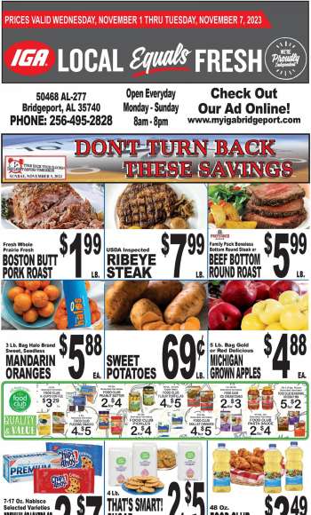 IGA Flyer - 11/01/2023 - 11/07/2023.