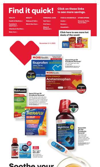 CVS Pharmacy Flyer - 11/05/2023 - 11/11/2023.