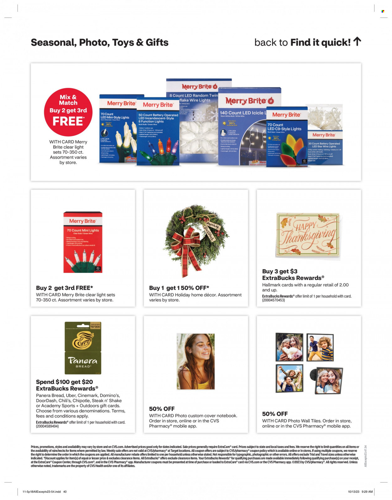 CVS Pharmacy ad - 11/05/2023 - 11/11/2023. Page 18