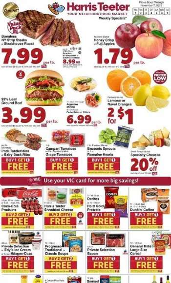 Harris Teeter Flyer - 11/01/2023 - 11/07/2023.