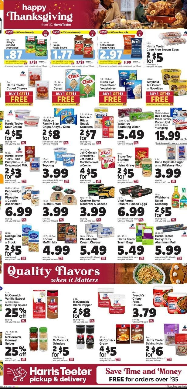 Harris Teeter ad - 11/01/2023 - 11/07/2023. Page 6