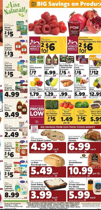 Harris Teeter ad - 11/01/2023 - 11/07/2023. Page 10