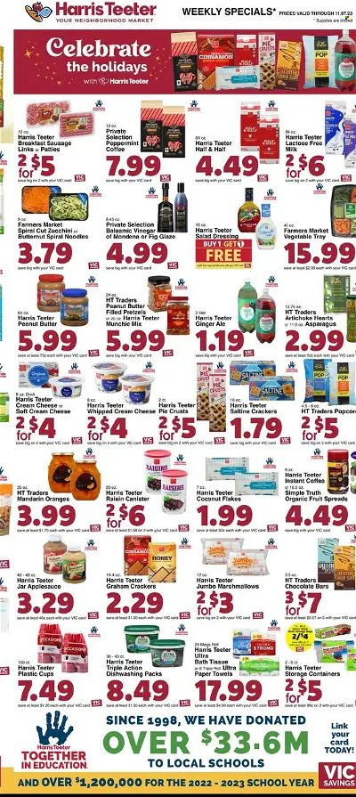 Harris Teeter ad - 11/01/2023 - 11/07/2023. Page 13