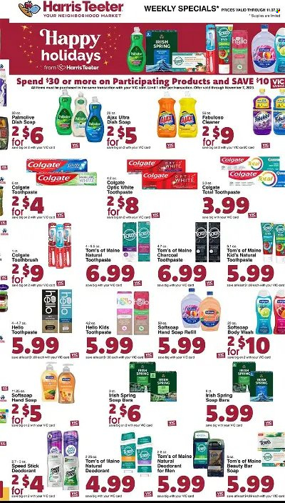 Harris Teeter ad - 11/01/2023 - 11/07/2023. Page 14