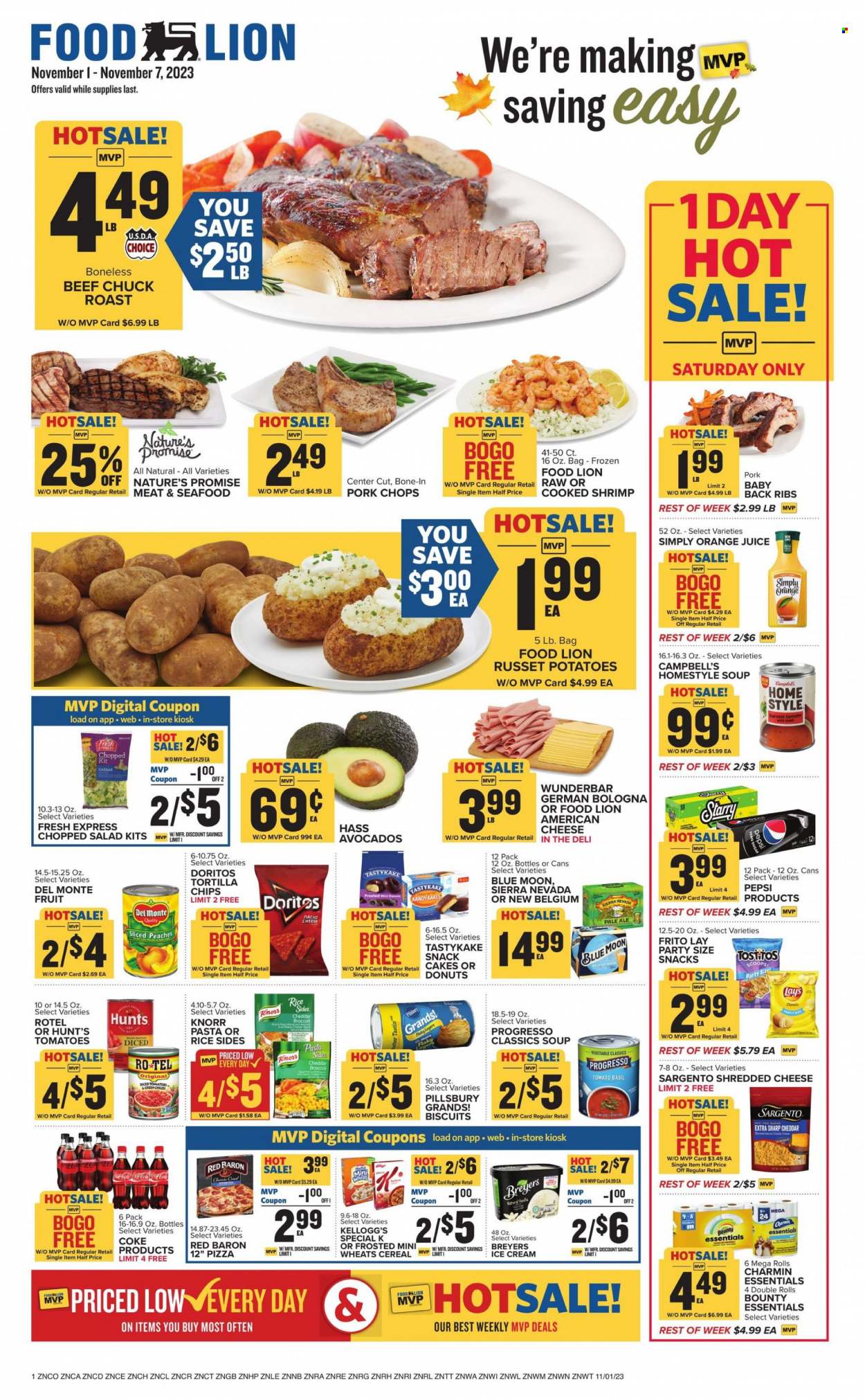 Food Lion ad - 11/01/2023 - 11/07/2023. Page 1