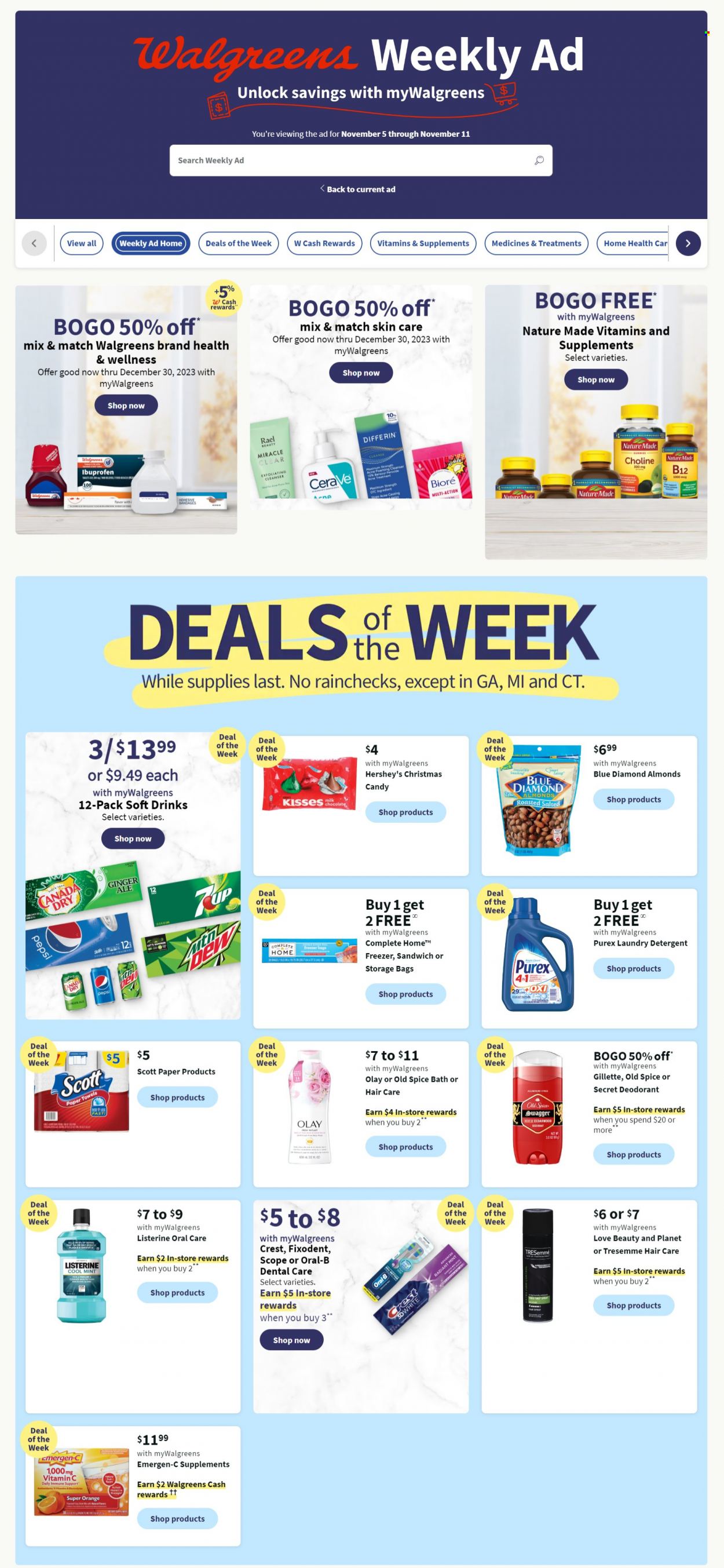 Walgreens ad - 11/05/2023 - 11/11/2023. Page 1