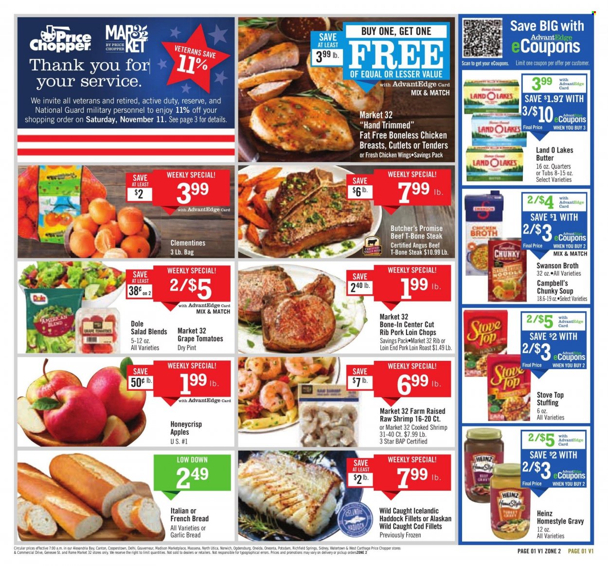 Price Chopper ad - 11/05/2023 - 11/11/2023. Page 1