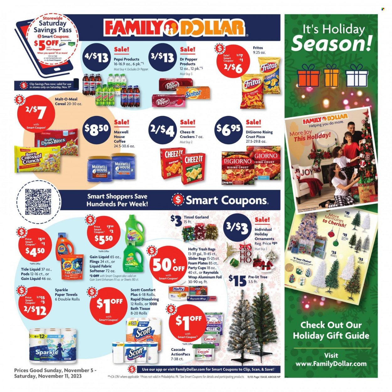 Family Dollar ad - 11/05/2023 - 11/11/2023. Page 1