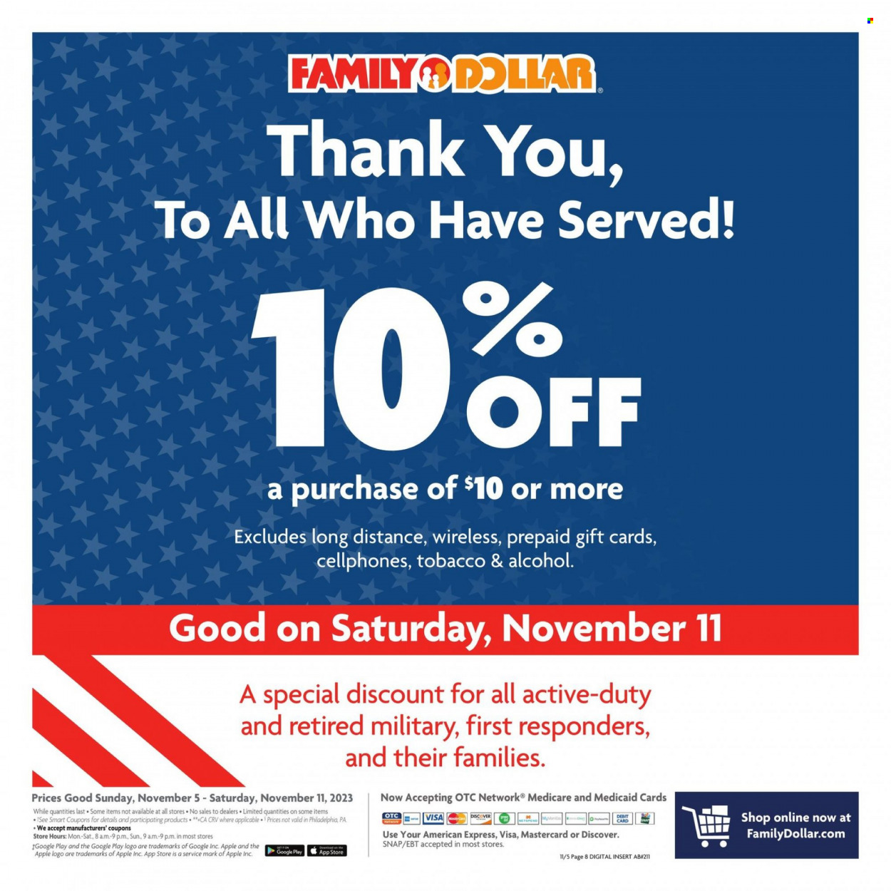Family Dollar ad - 11/05/2023 - 11/11/2023. Page 13