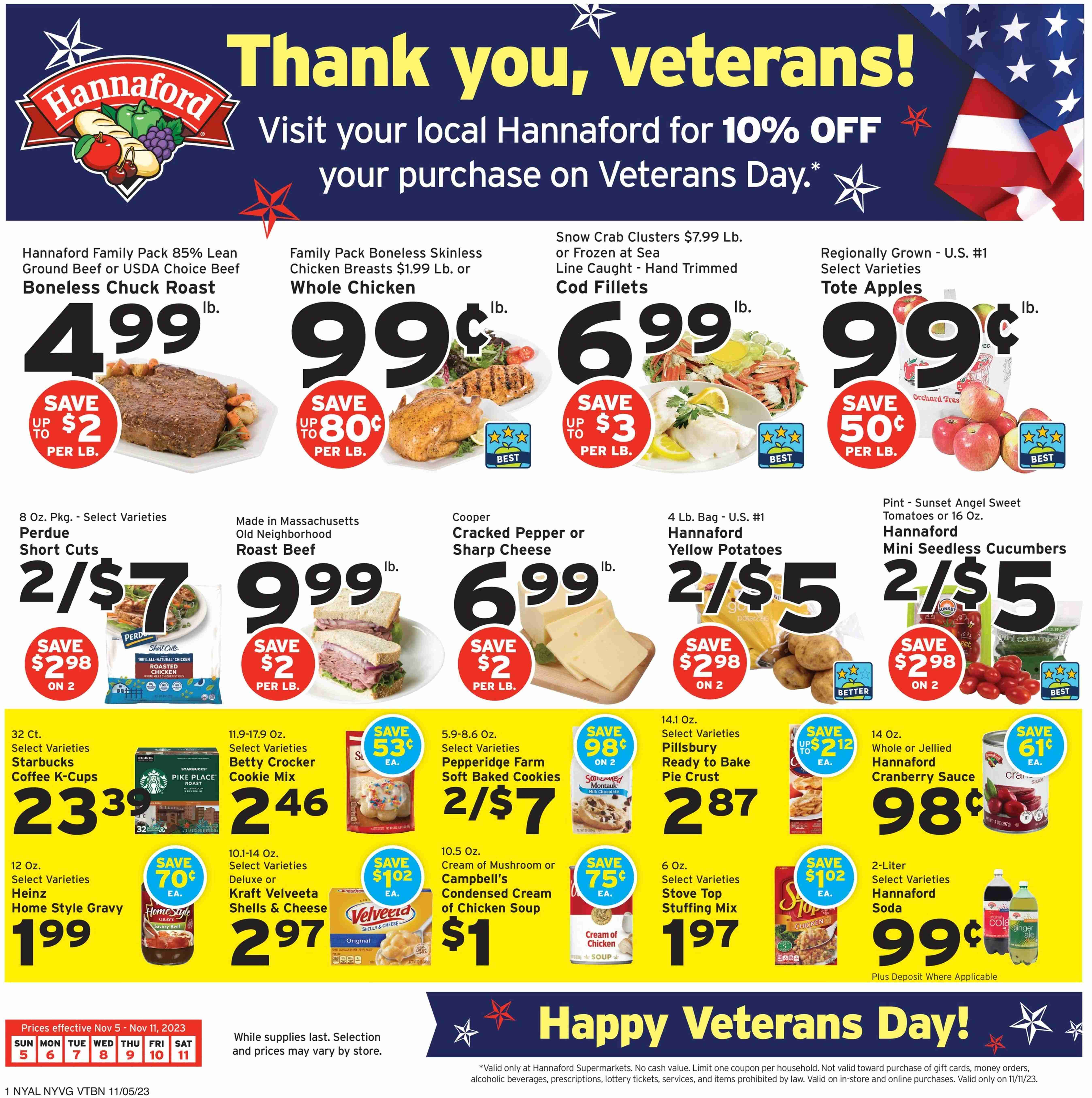 Hannaford ad - 11/05/2023 - 11/11/2023. Page 1