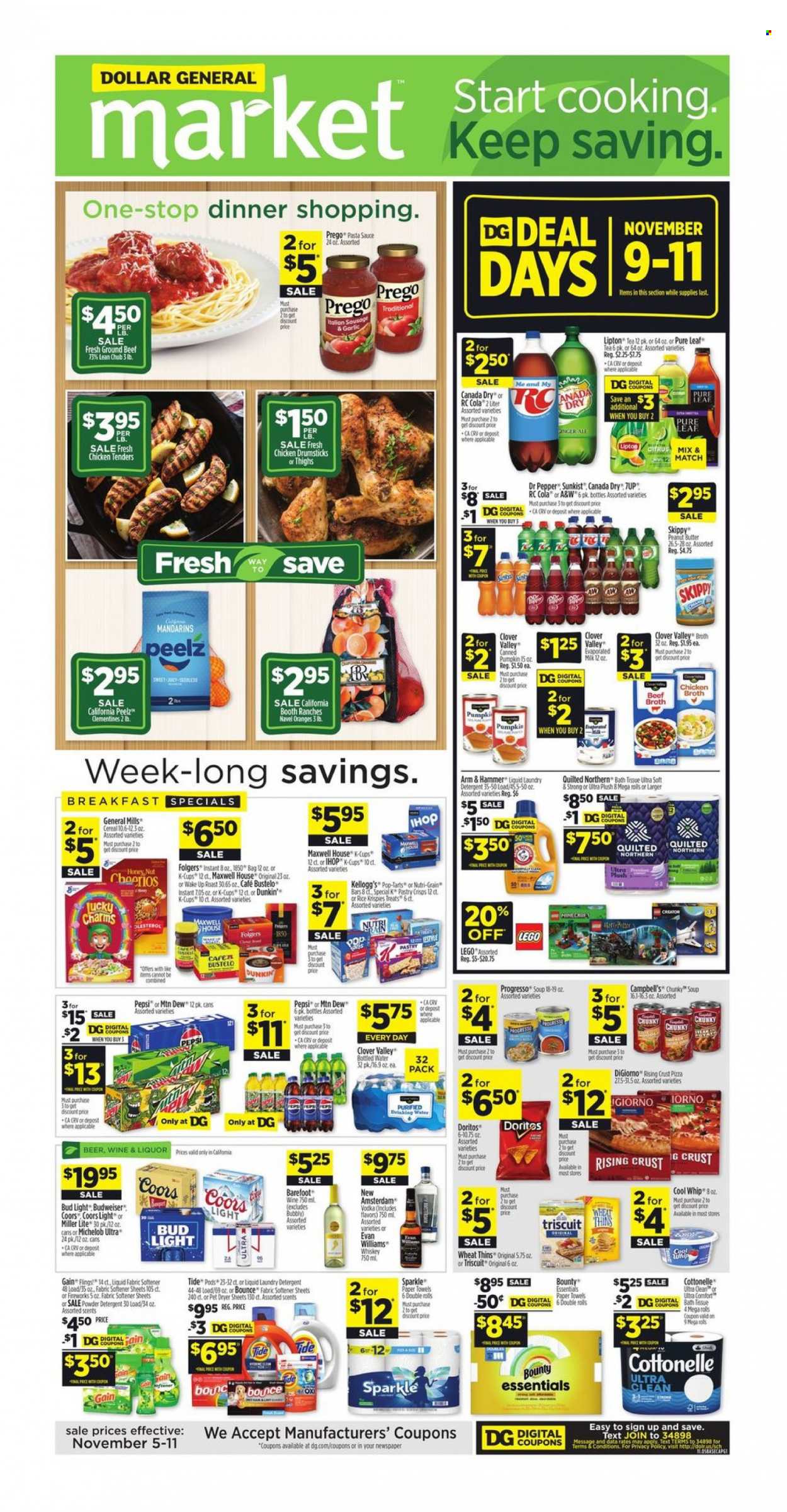 Dollar General ad - 11/05/2023 - 11/11/2023. Page 1