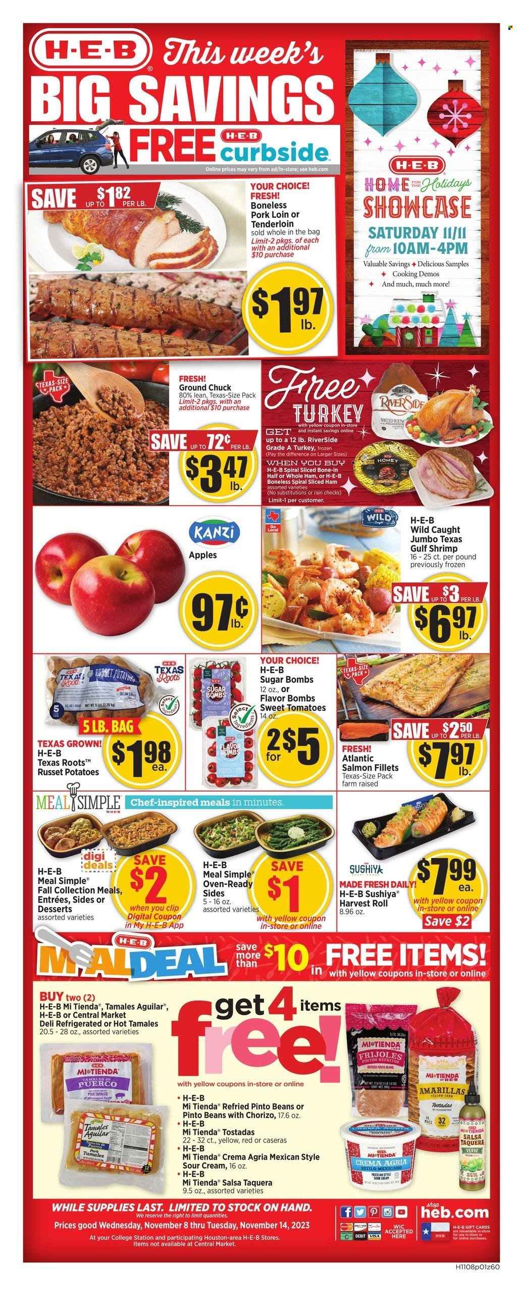 H-E-B ad - 11/08/2023 - 11/14/2023. Page 1