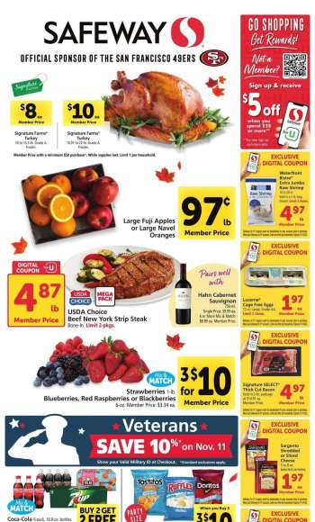 Safeway Flyer - 11/08/2023 - 11/14/2023.