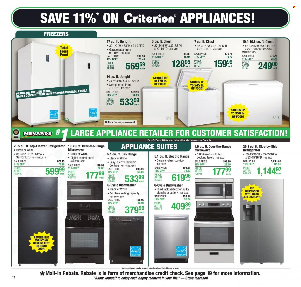 Menards ad - 11/09/2023 - 11/23/2023. Page 19