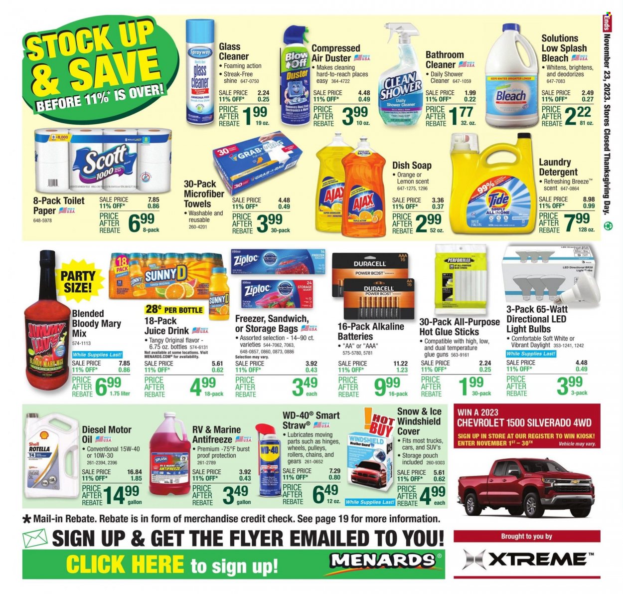 Menards ad - 11/09/2023 - 11/23/2023. Page 30