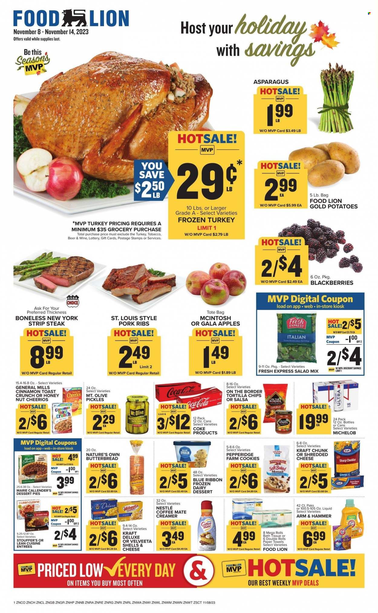 Food Lion ad - 11/08/2023 - 11/14/2023. Page 1