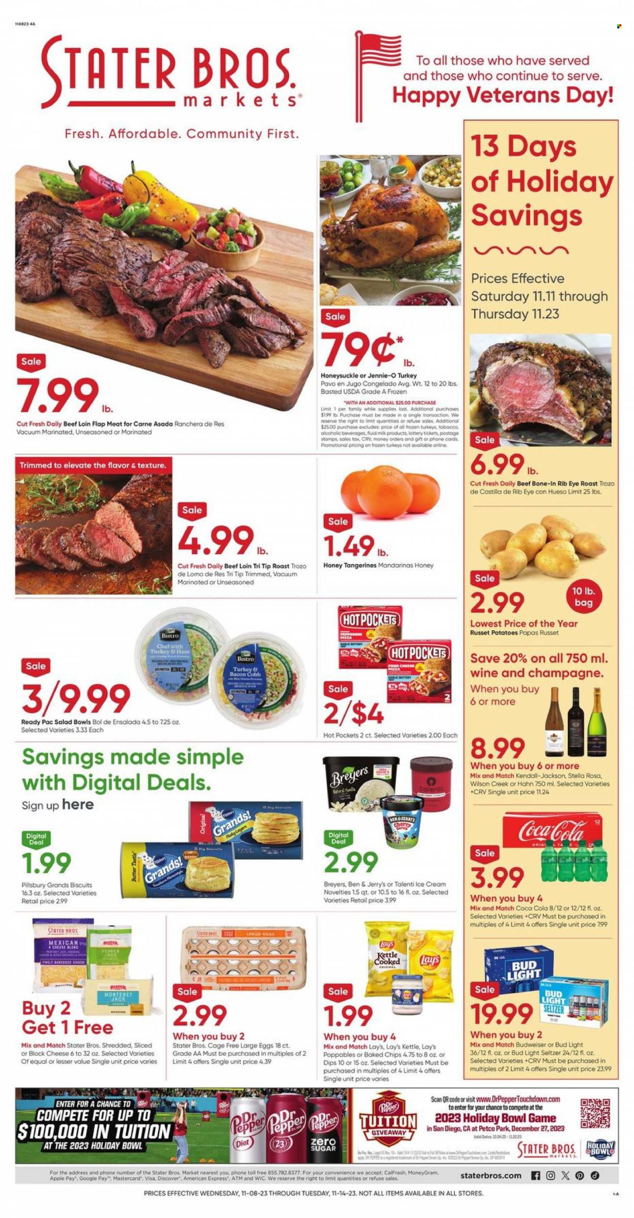 Stater Bros. ad - 11/08/2023 - 11/14/2023. Page 1