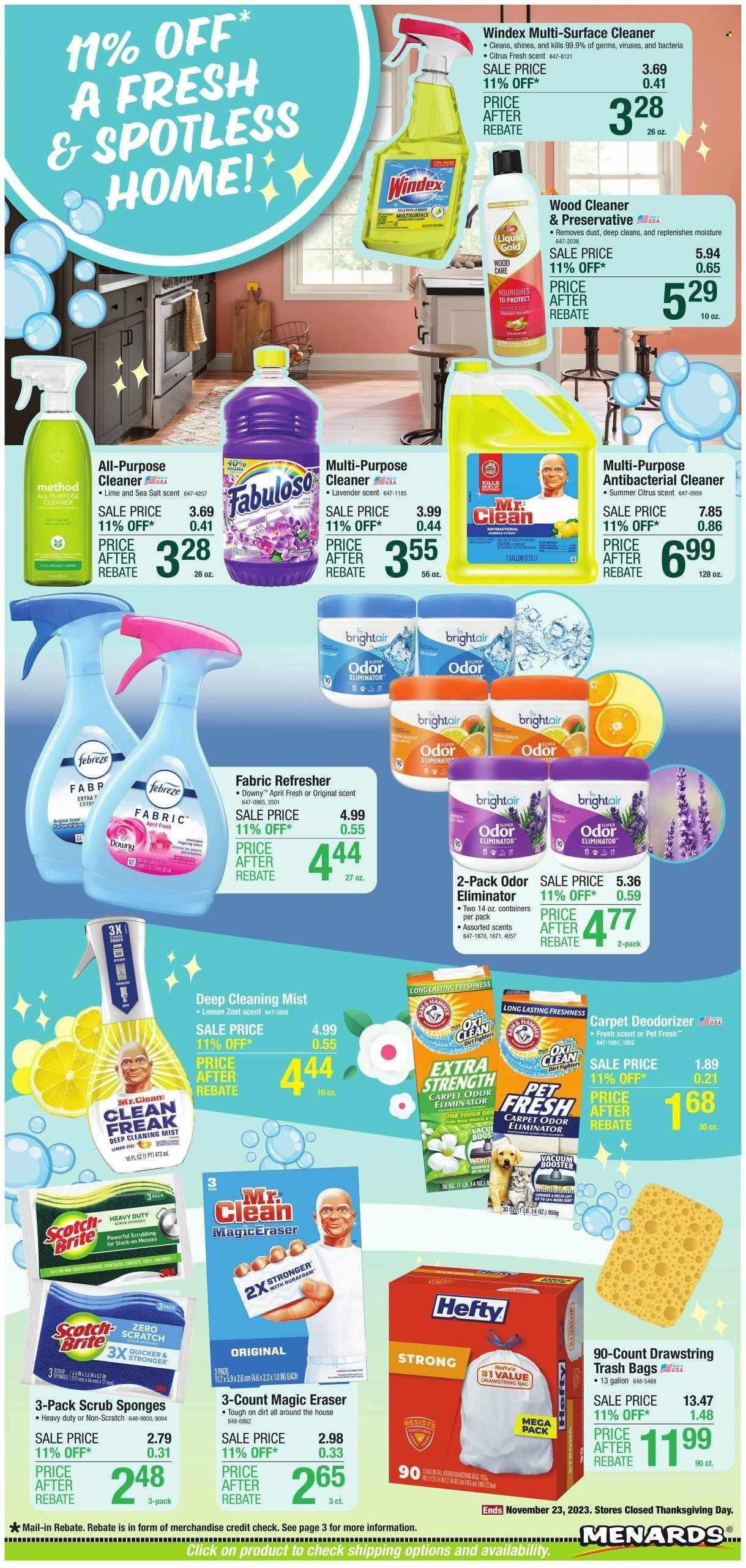 Menards ad - 11/09/2023 - 11/23/2023. Page 4