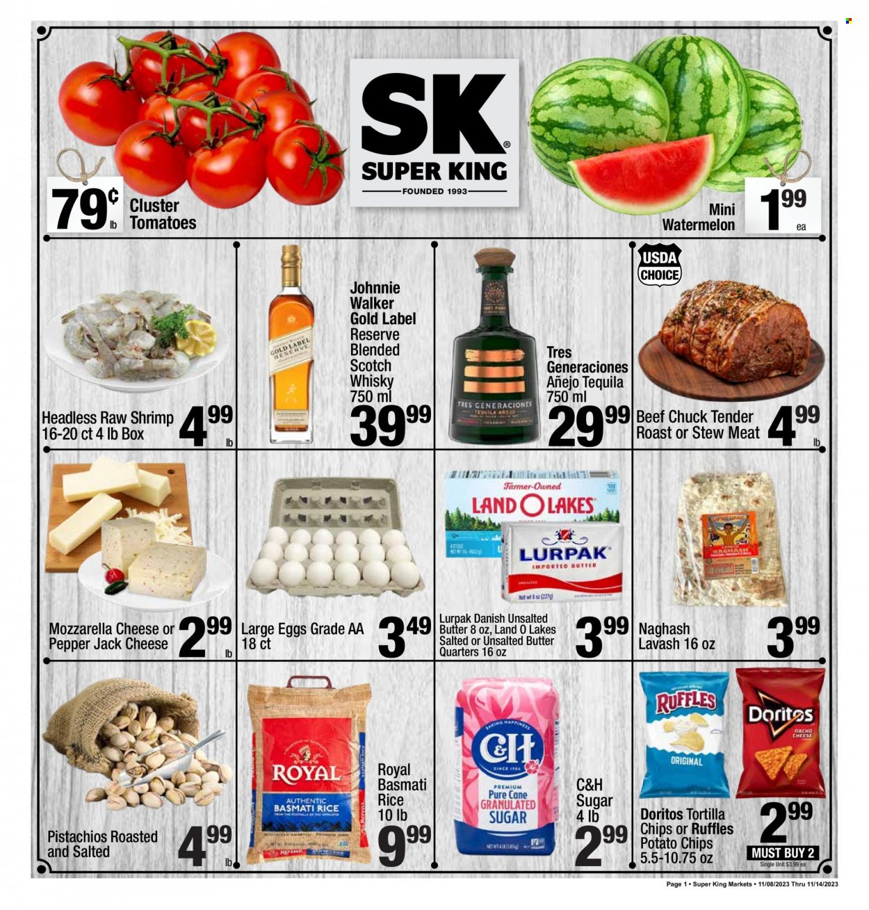 Super King Markets ad - 11/08/2023 - 11/14/2023. Page 1