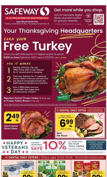 Safeway Flyer - 11/10/2023 - 11/16/2023.