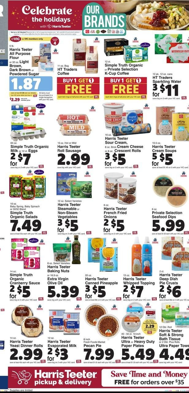 Harris Teeter ad - 11/08/2023 - 11/14/2023. Page 13