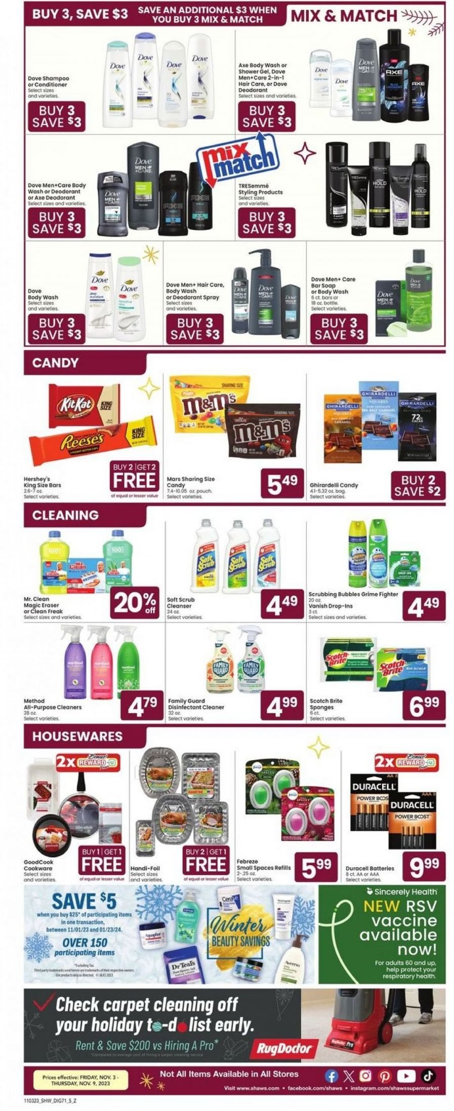 Shaw’s ad - 11/03/2023 - 12/09/2023. Page 2
