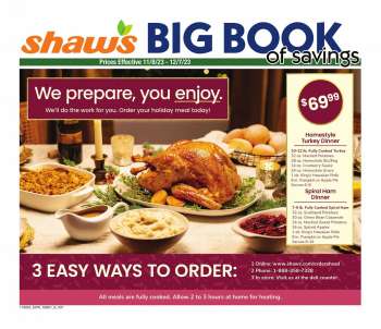 Shaw’s Flyer - 11/08/2023 - 12/07/2023.