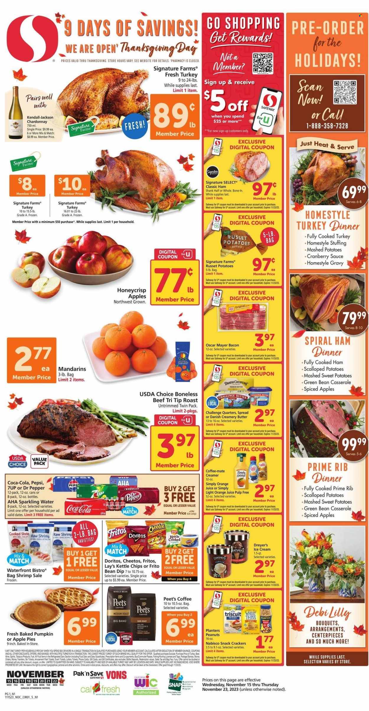 Safeway ad - 11/15/2023 - 11/23/2023. Page 1