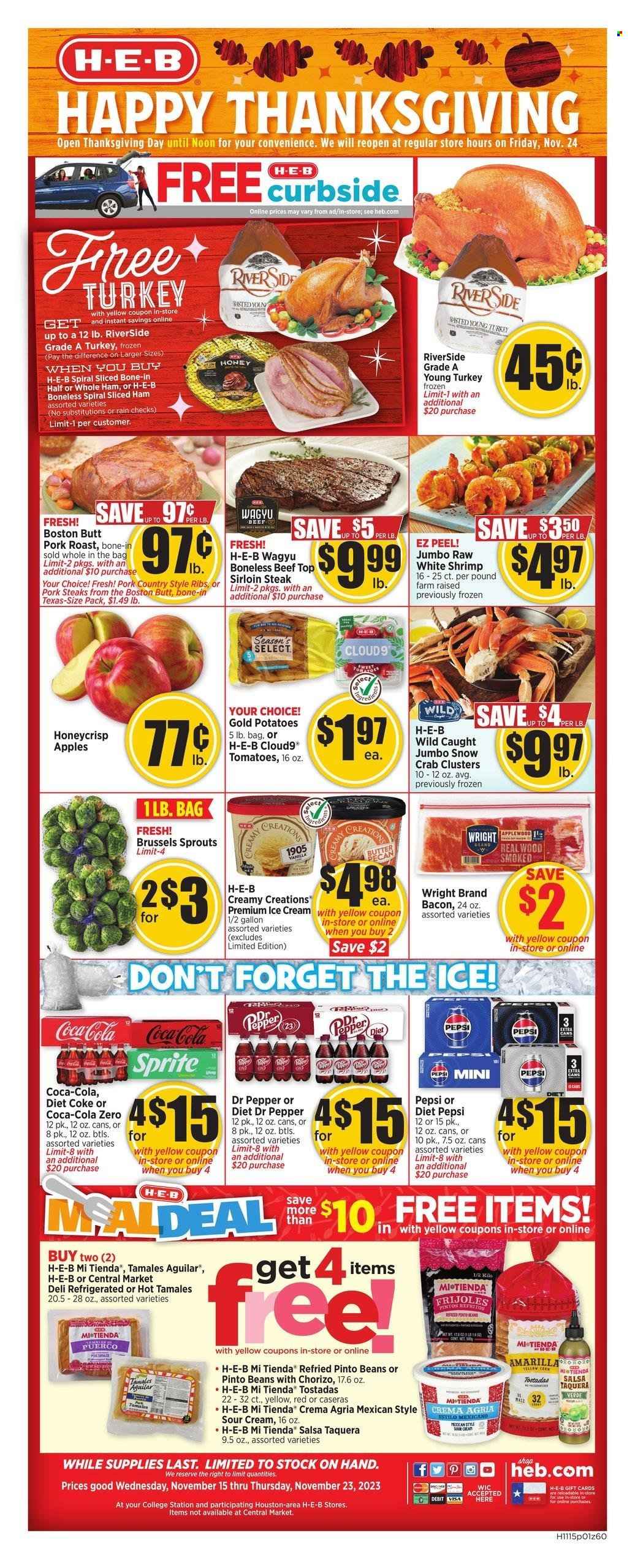 H-E-B ad - 11/15/2023 - 11/23/2023. Page 1