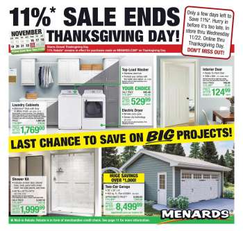 Menards Flyer - 11/15/2023 - 11/22/2023.
