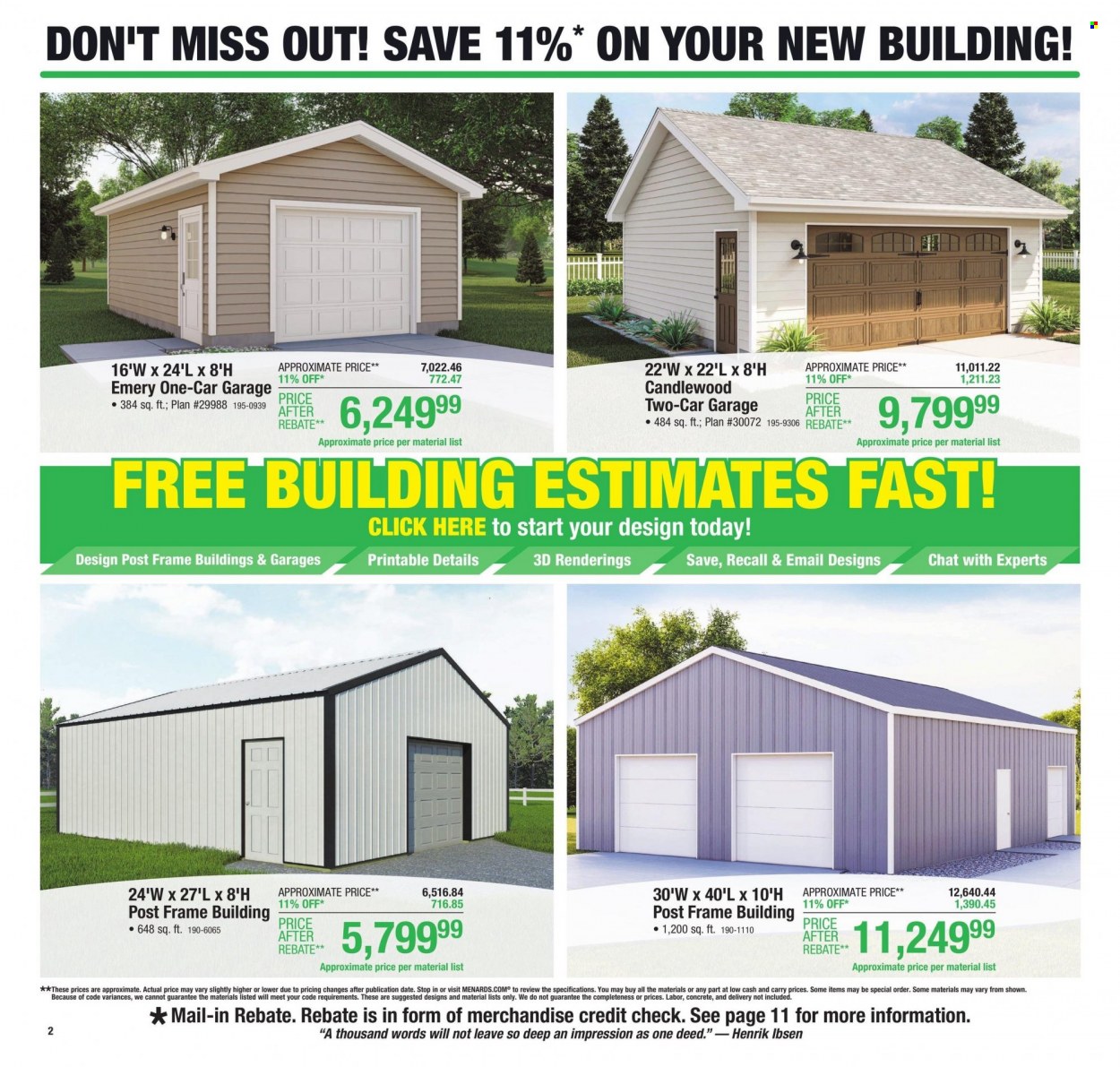 Menards ad - 11/16/2023 - 11/23/2023. Page 4