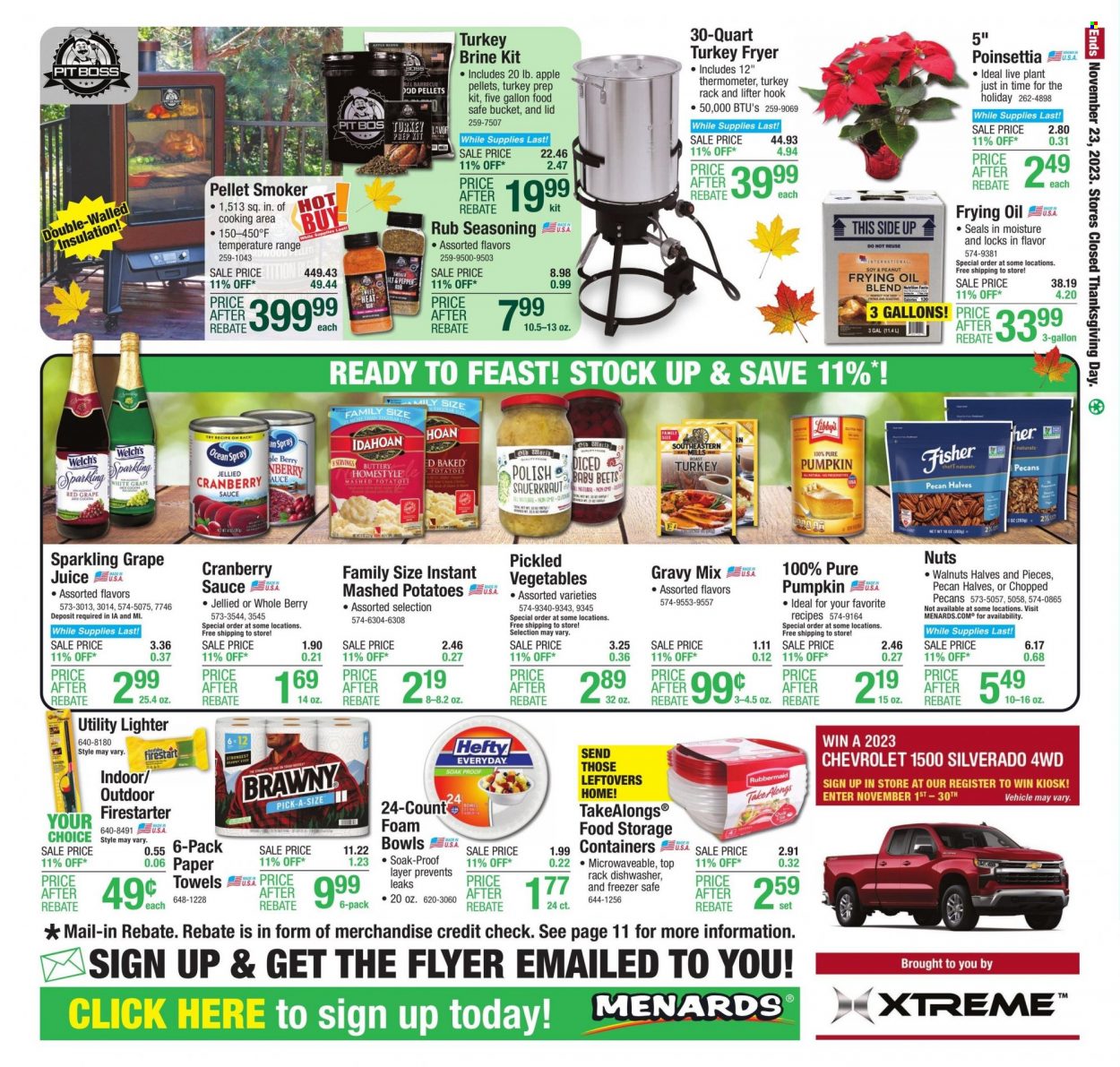 Menards ad - 11/16/2023 - 11/23/2023. Page 24