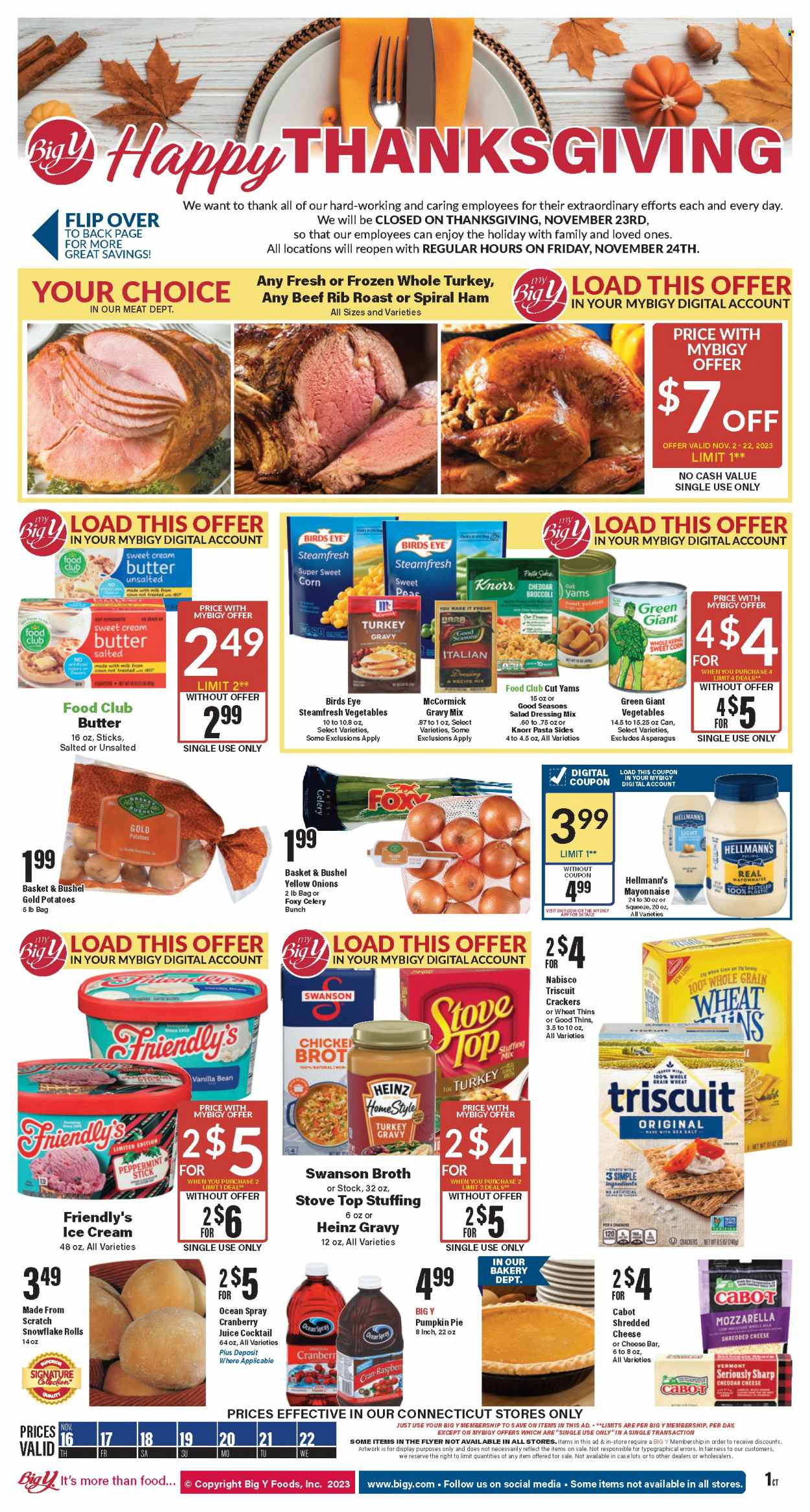 Big Y ad - 11/16/2023 - 11/22/2023. Page 1