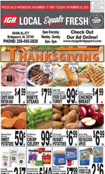 IGA Flyer - 11/15/2023 - 11/21/2023.
