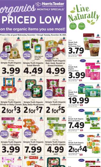 Harris Teeter Flyer - 11/01/2023 - 11/28/2023.