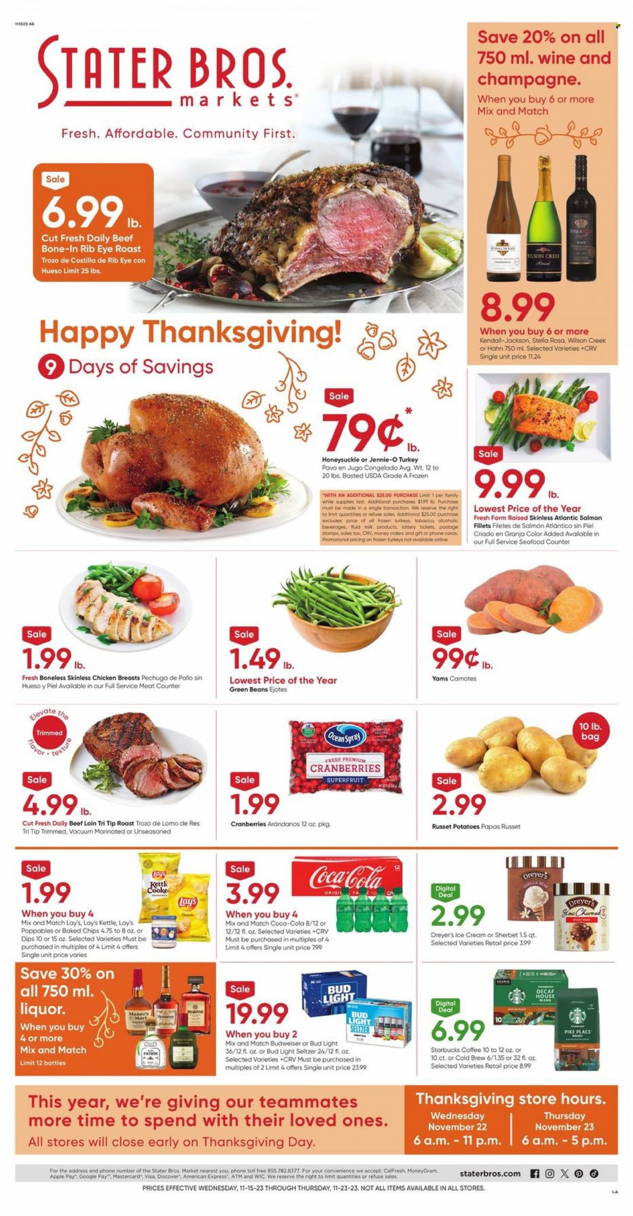 Stater Bros. ad - 11/15/2023 - 11/23/2023. Page 1