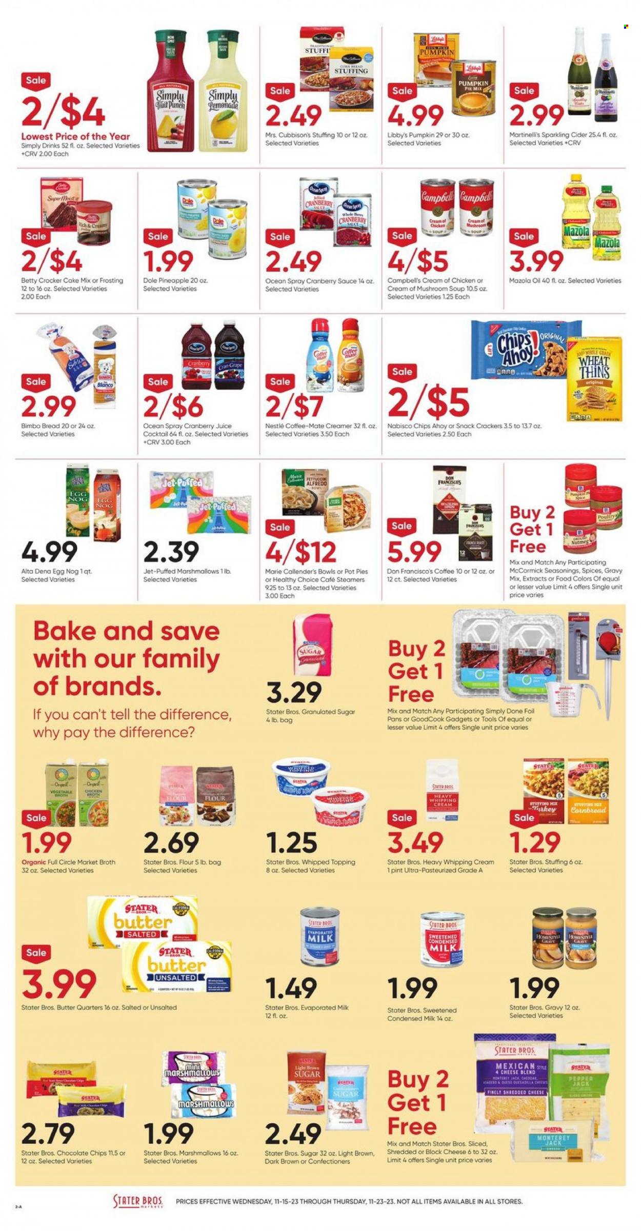 Stater Bros. ad - 11/15/2023 - 11/23/2023. Page 2