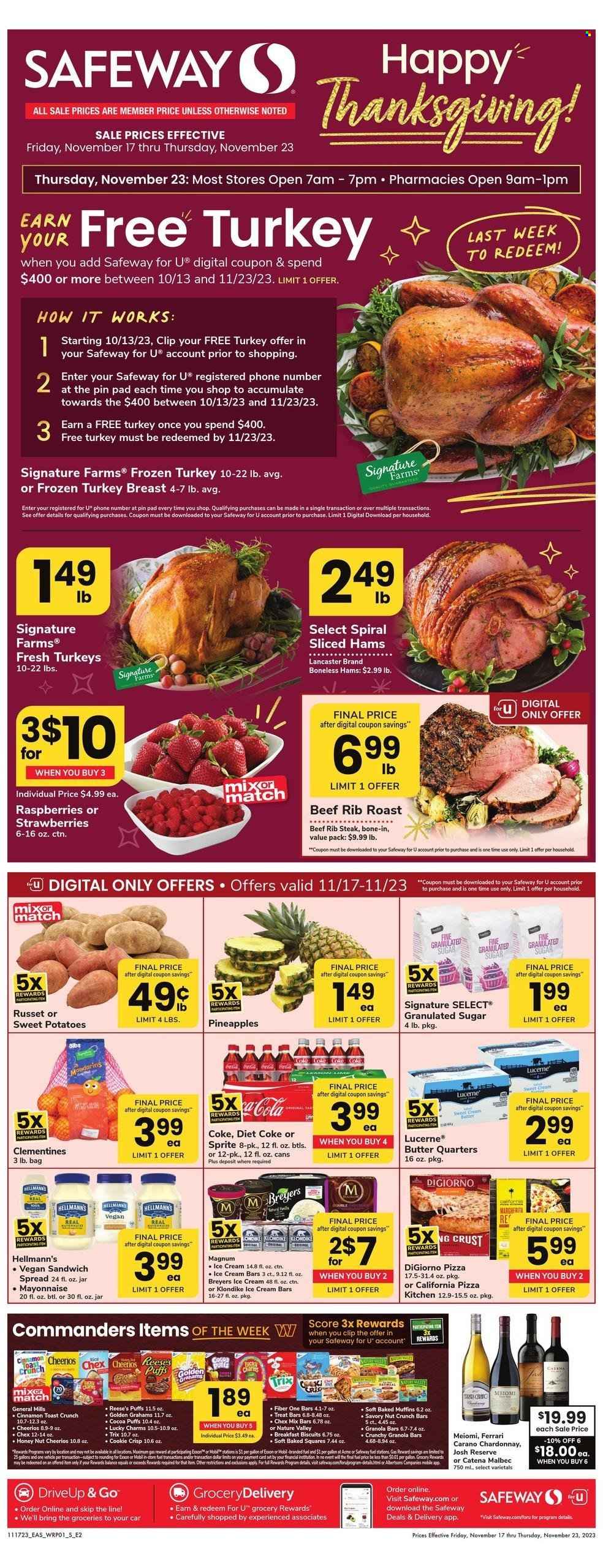 Safeway ad - 11/17/2023 - 11/23/2023. Page 1